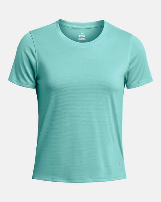 Women's UA Launch Short Sleeve, Green, pdpMainDesktop image number 2